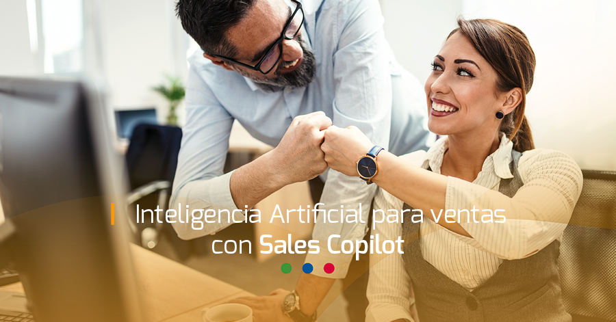 vendedores con Microsoft Sales Copilot