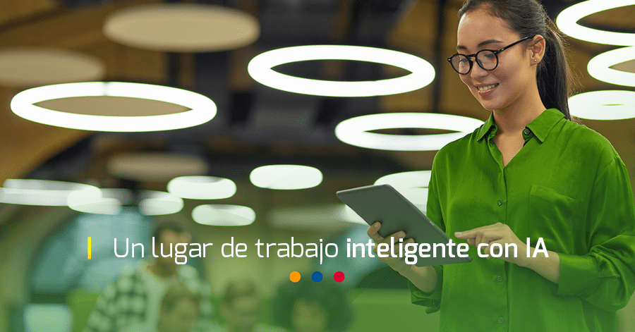 lugar de trabajo inteligente con IA